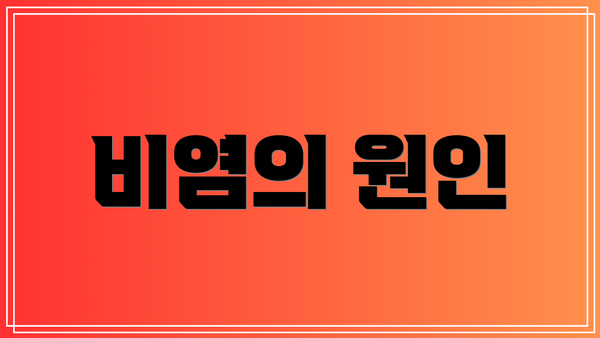 비염의 원인