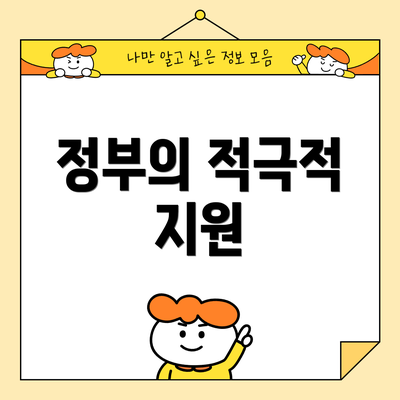 정부의 적극적 지원