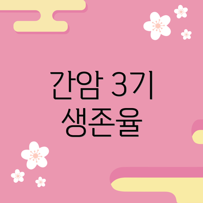 간암 3기 생존율