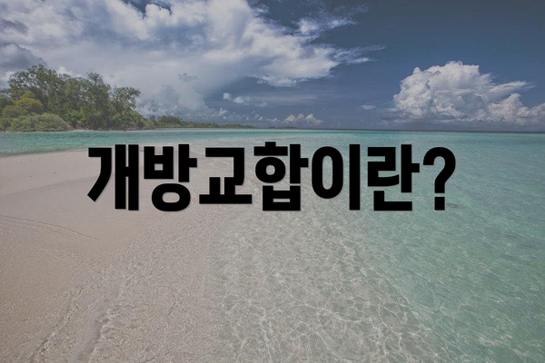 개방교합이란?