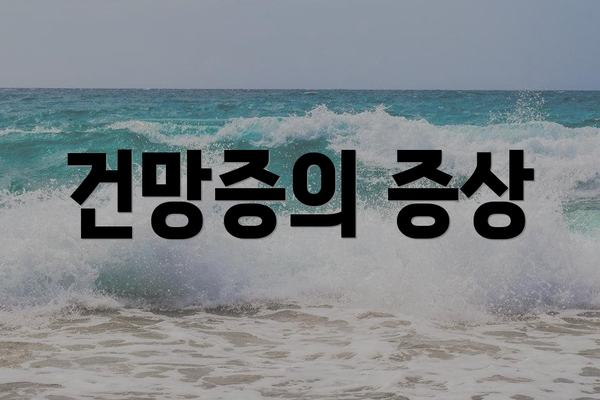 건망증의 증상