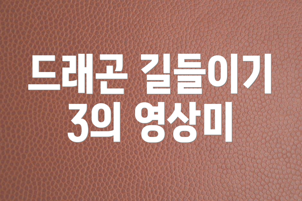 드래곤 길들이기 3의 영상미