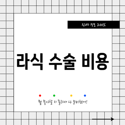 라식 수술 비용