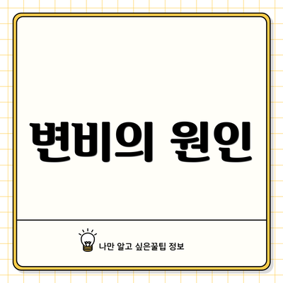 변비의 원인