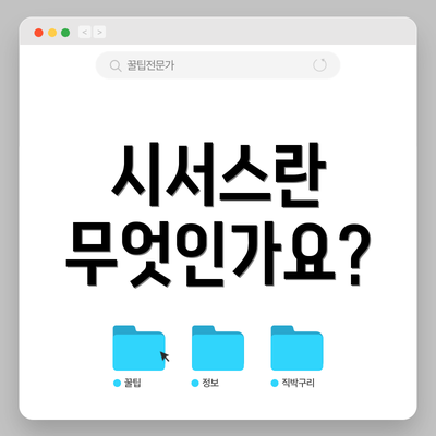 시서스란 무엇인가요?