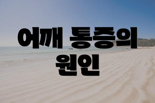 어깨 통증의 원인