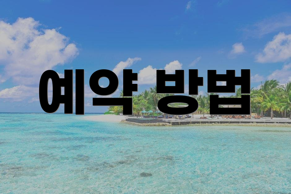 예약 방법