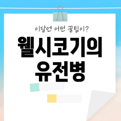 웰시코기의 유전병