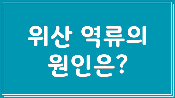 위산 역류의 원인은?