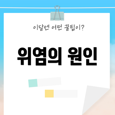 위염의 원인
