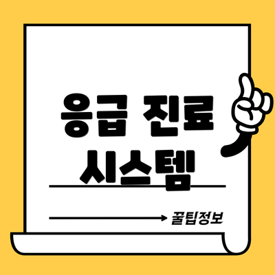 응급 진료 시스템