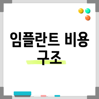 임플란트 비용 구조