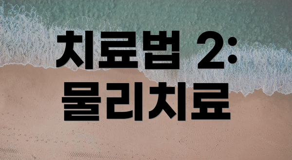 치료법 2: 물리치료