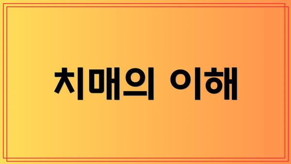 치매의 이해