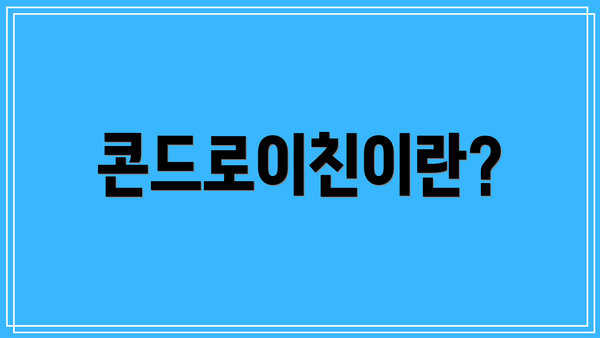 콘드로이친이란?