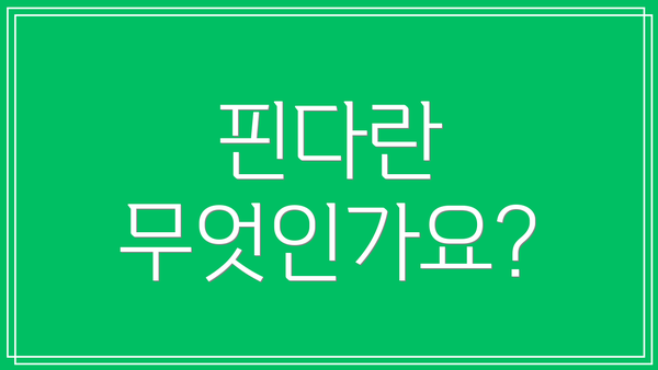 핀다란 무엇인가요?