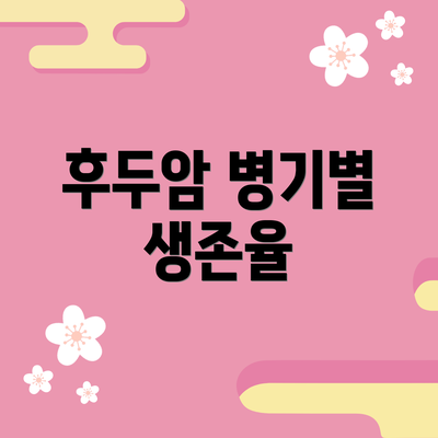 후두암 병기별 생존율