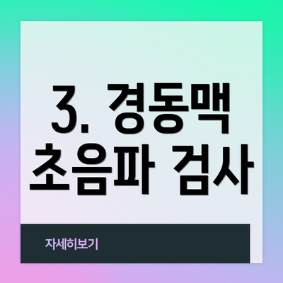 3. 경동맥 초음파 검사