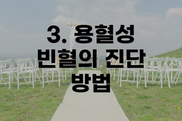 3. 용혈성 빈혈의 진단 방법