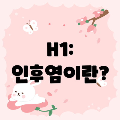 H1: 인후염이란?