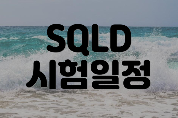 SQLD 시험일정