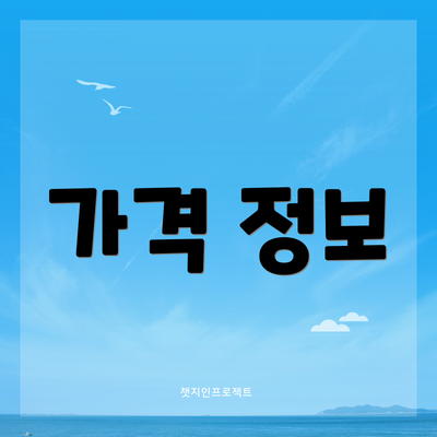 가격 정보