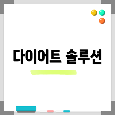 다이어트 솔루션