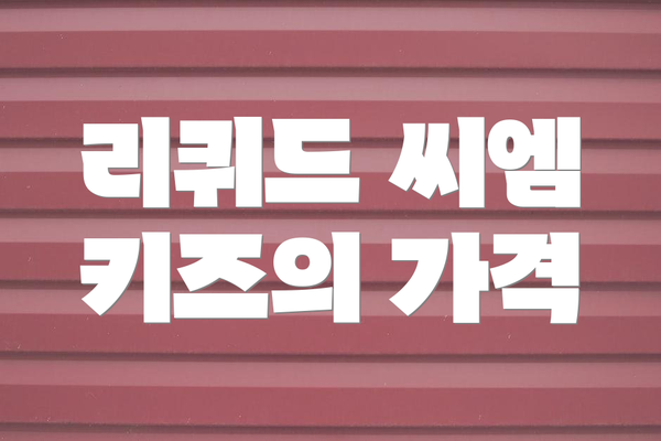 리퀴드 씨엠 키즈의 가격