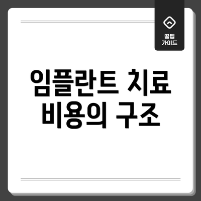 임플란트 치료 비용의 구조