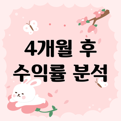4개월 후 수익률 분석