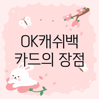 OK캐쉬백 카드의 장점
