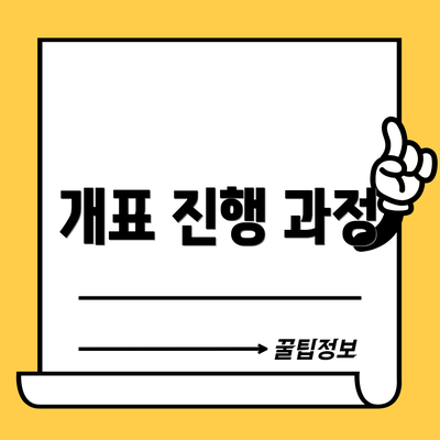 개표 진행 과정