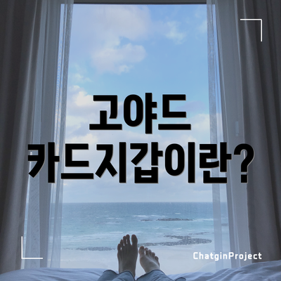 고야드 카드지갑이란?