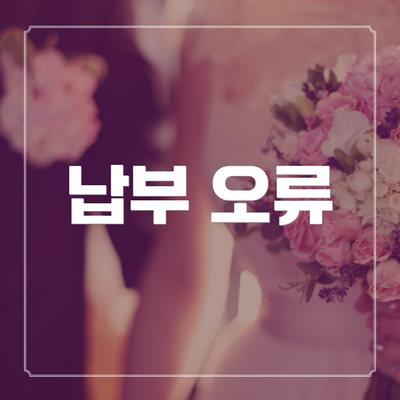 납부 오류