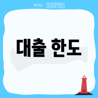 대출 한도