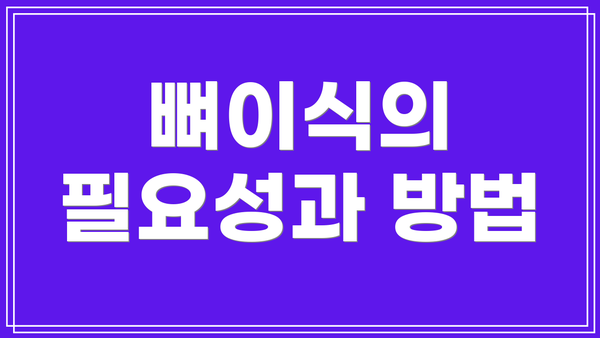 뼈이식의 필요성과 방법