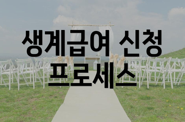 생계급여 신청 프로세스