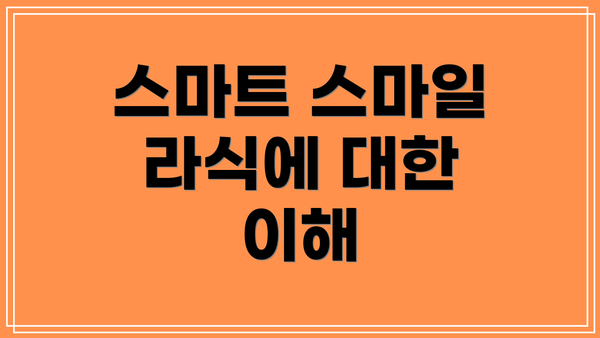 스마트 스마일 라식에 대한 이해