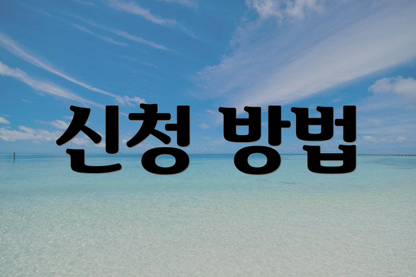 신청 방법