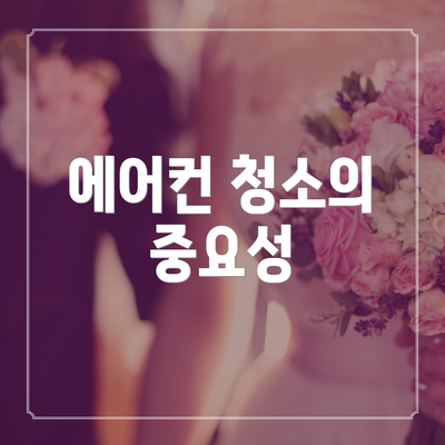 에어컨 청소의 중요성
