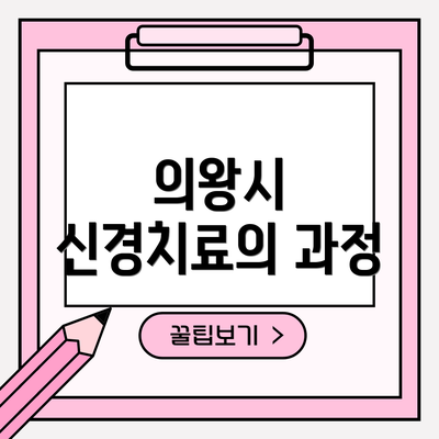 의왕시 신경치료의 과정