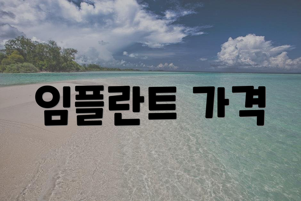 임플란트 가격