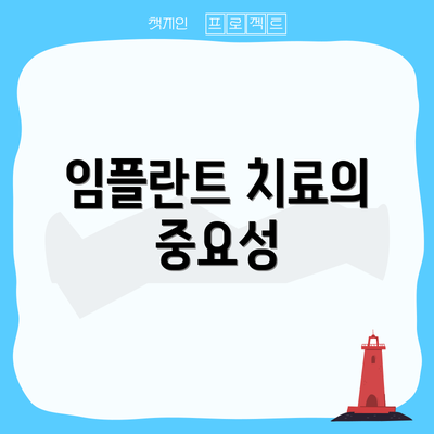 임플란트 치료의 중요성