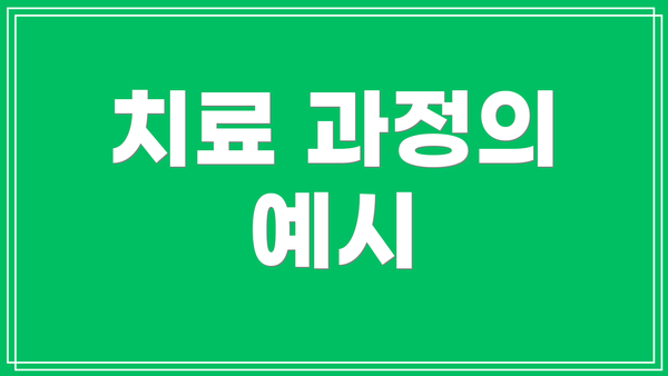 치료 과정의 예시