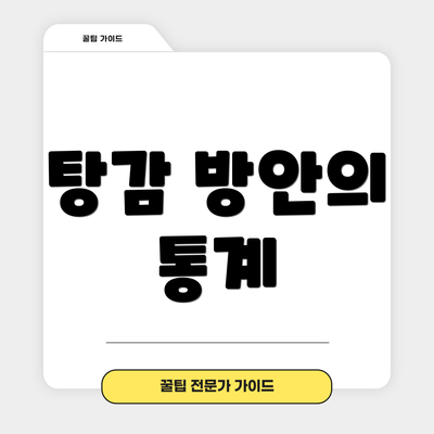 탕감 방안의 통계