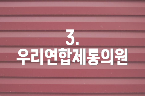 3. 우리연합제통의원