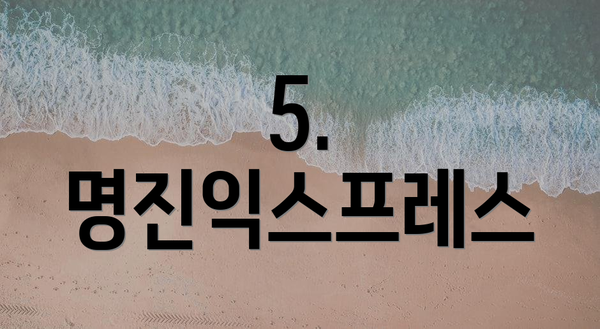5. 명진익스프레스
